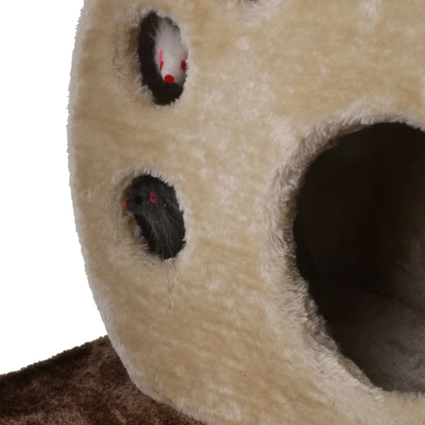 Kerbl Kratzbaum PLANET X braun/beige, 50 x 40 x 127 cm