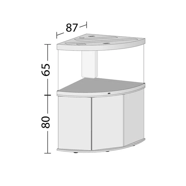 Juwel Komplett Eck-Aquarium Trigon 350 LED ohne Unterschrank
