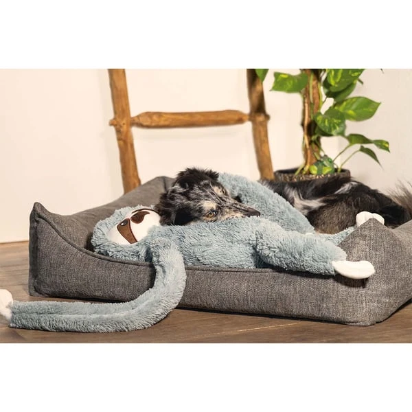 Beeztees XL Hundespielzeug plüsch Faultier Mees grau