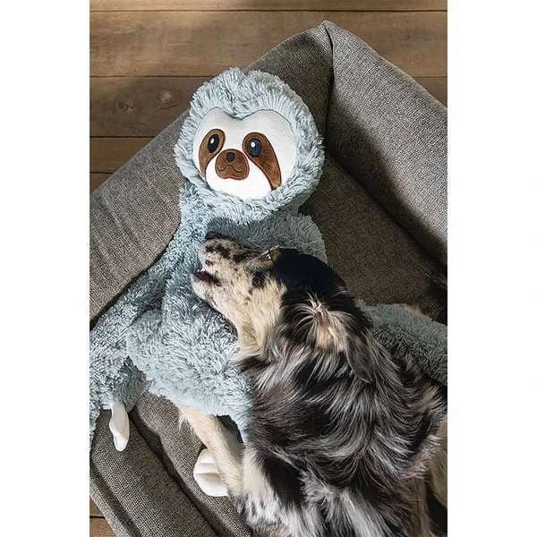 Beeztees XL Hundespielzeug plüsch Faultier Mees grau