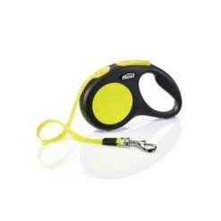 Flexi New NEON Gurtleine 5m Schwarz