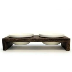 Replus Gohan Doppelnapf In Walnuss