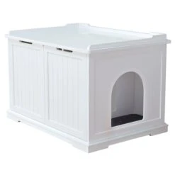 Trixie Katzenhaus Für Katzentoilette XL, Weiß